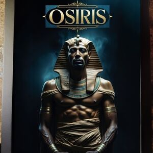 Osiris Egyptian God A.I. Print In A Glass Front Frame 8x10